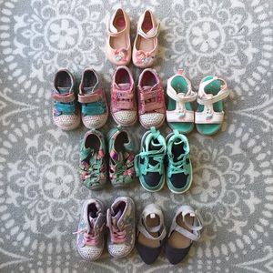 Lot of toddler shoes 8 pairs